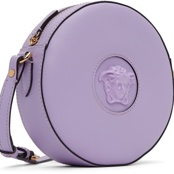 Versace Handbags - Versace Purple Medusa Round Shoulder Bag